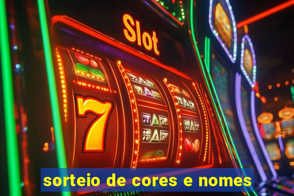 sorteio de cores e nomes