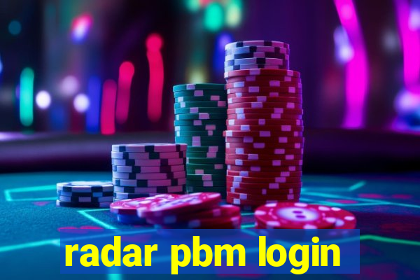 radar pbm login