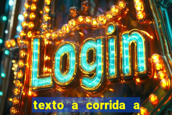 texto a corrida a lagarta lili