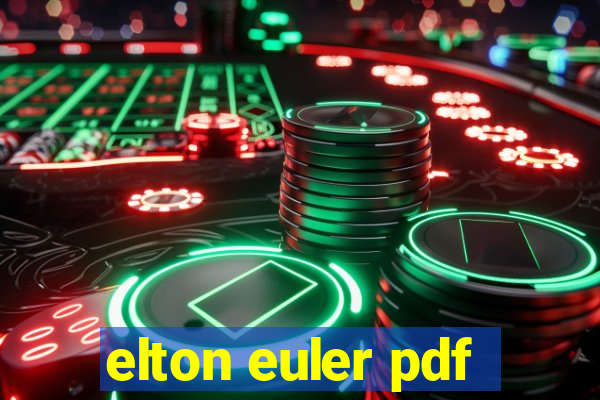 elton euler pdf