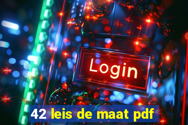 42 leis de maat pdf