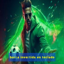 barra invertida en teclado