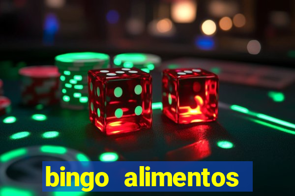 bingo alimentos para imprimir