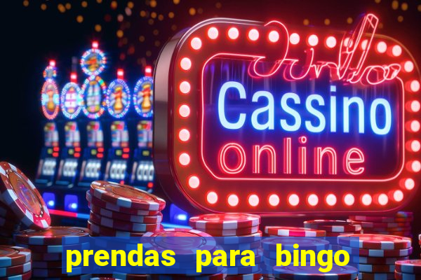 prendas para bingo de natal