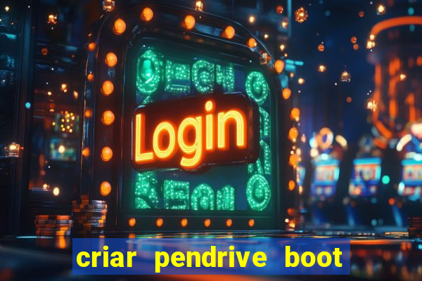 criar pendrive boot windows 10