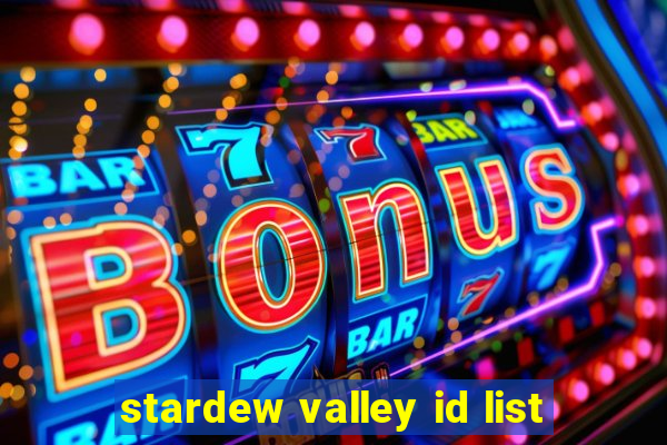 stardew valley id list