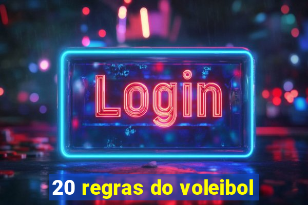 20 regras do voleibol