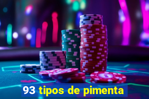 93 tipos de pimenta