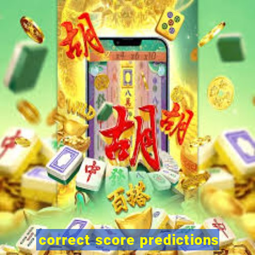 correct score predictions