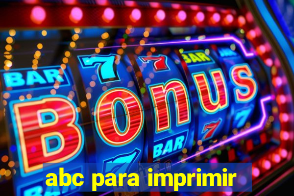 abc para imprimir