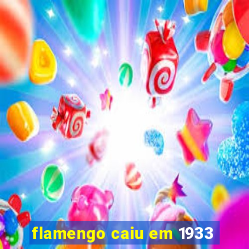 flamengo caiu em 1933
