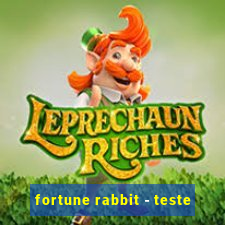 fortune rabbit - teste
