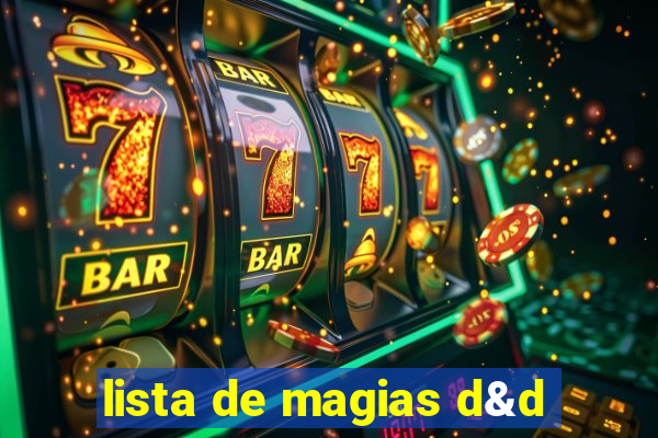 lista de magias d&d