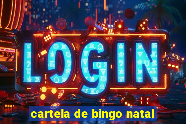 cartela de bingo natal