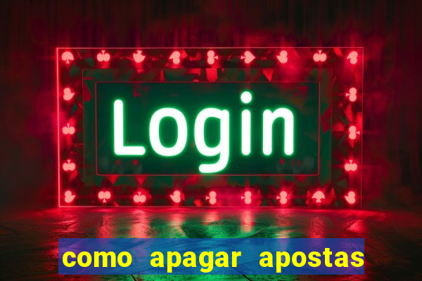 como apagar apostas no app da caixa