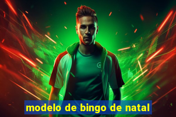 modelo de bingo de natal