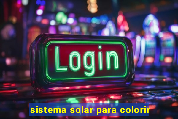 sistema solar para colorir