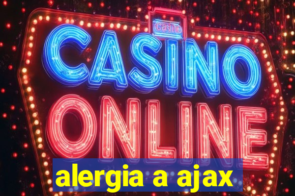 alergia a ajax