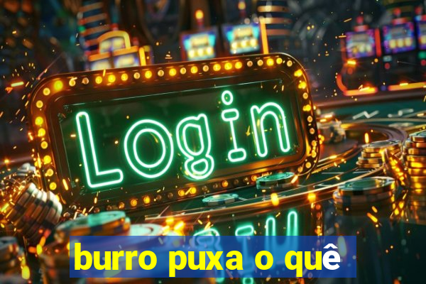 burro puxa o quê