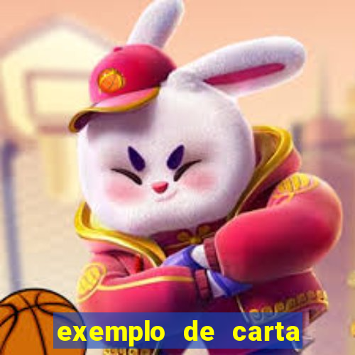 exemplo de carta aberta vestibular