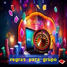 regras para grupo de futebol no whatsapp