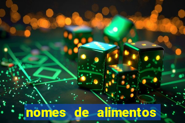 nomes de alimentos em tupi-guarani