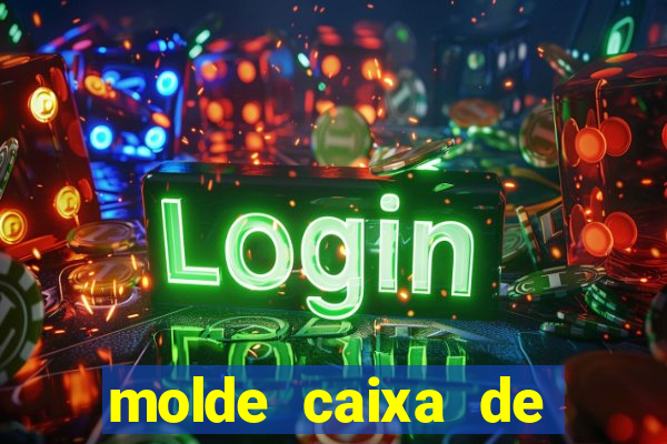 molde caixa de baralho png