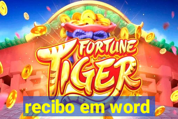 recibo em word